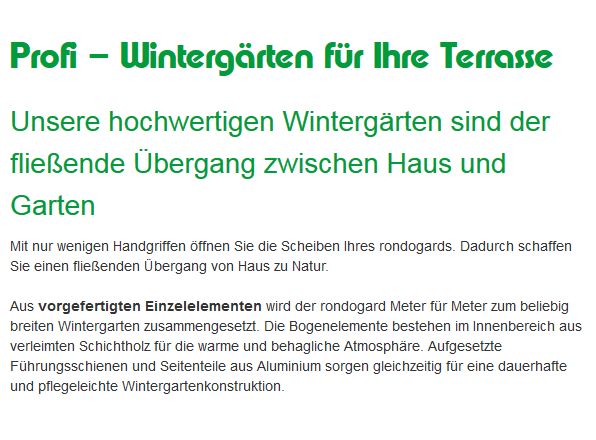 Energie sparender Wintergarten in 95339 Wirsberg